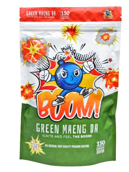 Boom Kratom Green Maeng Da Powder