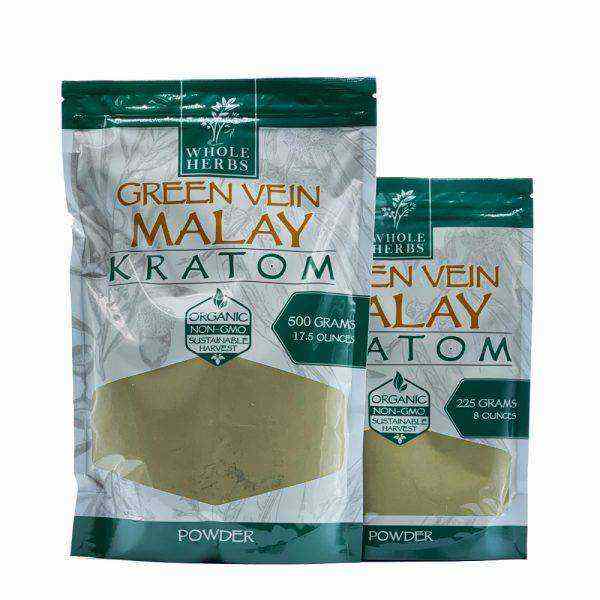 Whole Herbs Kratom Green Vein MALAY Powder