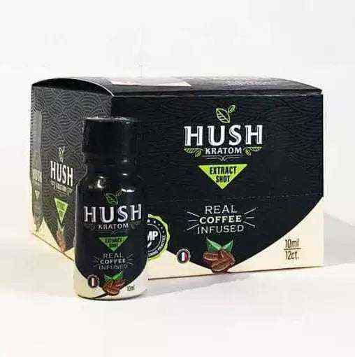 HUSH Kratom Liquid Shot Real Coffee Infused
