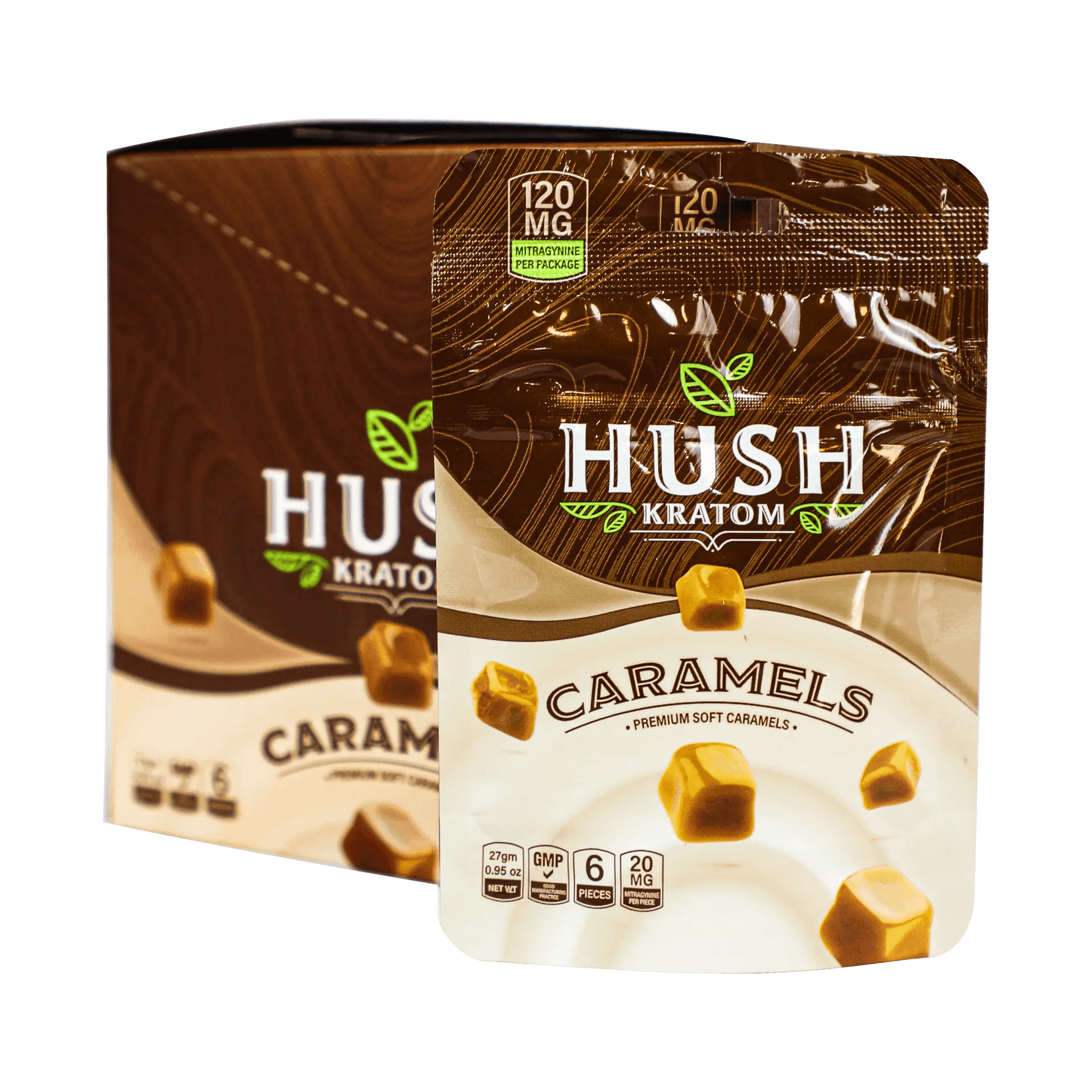 Hush Kratom Extract Infused Caramels