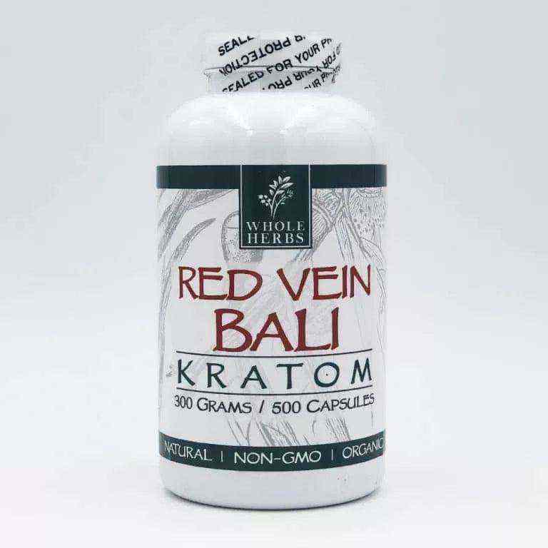 Whole Herbs Kratom Red Vein Bali Capsules