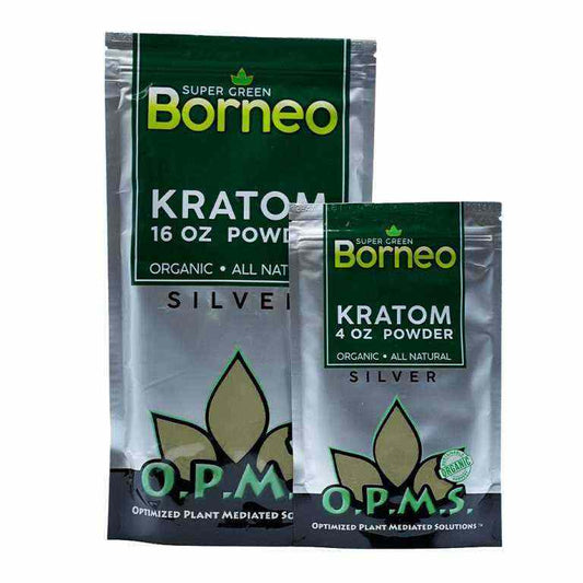 OPMS Kratom Silver Super Green Borneo Powder