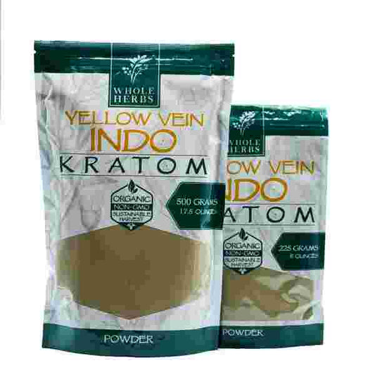 Whole Herbs Kratom Yellow Vein INDO Powder